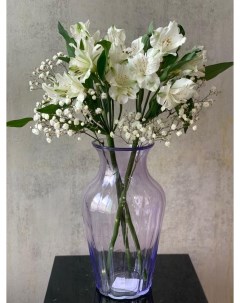 Стеклянная ваза Амфора фиолетовая 29 см 1 шт Aras flowers
