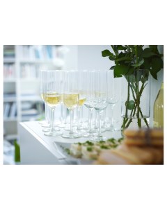 Набор бокалов HEDERLIG для шампанского 4шт Ikea