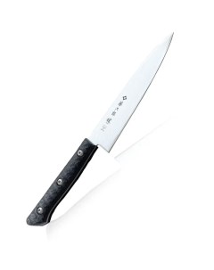 Кухонный Нож Универсальный лезвие 13 см сталь VG 10 в обкладах из дамаска Япония Tojiro