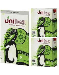 Чай зеленый цейлонский 100 г х 3 шт Uni tea