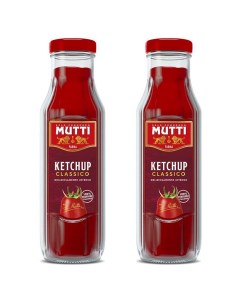 Кетчуп томатный в стеклянной бутылке 2 шт по 300 г Mutti