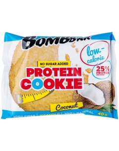 Печенье Protein Cookie низкокалорийное 40 г 1 шт вкус кокос Bombbar