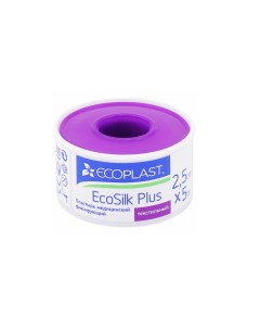 Пластырь EcoFilm plus медицинский фиксирующий текстильный 2 5 см х 5 м 1 шт Ecoplast