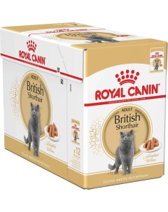 Влажный корм для кошек British Shorthair Adult 28 шт по 85 г Royal canin
