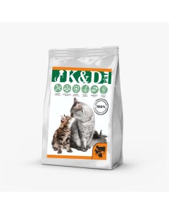 Сухой корм для кошек мясное ассорти 10 кг K&d pet