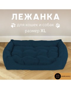 Лежанка для животных Luxury фиолетовый рогожка размер XL 90x35x15 см Pawluxury