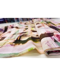 Ткань Вискоза плательная краски осенние 100x148 см Unofabric