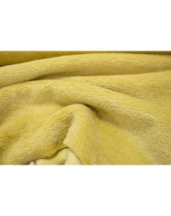 Ткань Искусственный шерстяной мех желто бежевый 100x155 см Unofabric