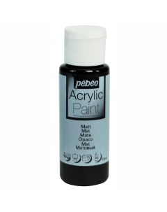 Краска акриловая Acrylic Paint матовая Черный 59 мл Pebeo