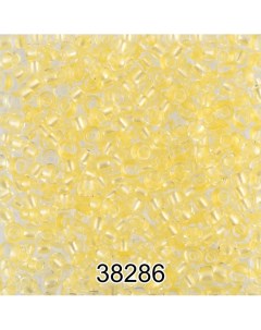 Бисер круглый 5 10 0 2 3 мм 500 г цвет 38286 светло желтый Preciosa