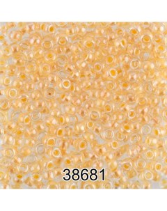 Бисер круглый 5 10 0 2 3 мм 500 г цвет 38681 бледно желтый Preciosa