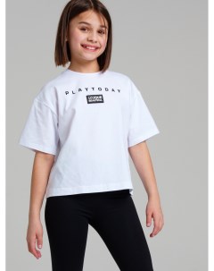 Фуфайка трикотажная для девочек футболка Playtoday tween