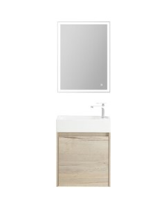 Мебель для ванной Kraft Mini 50 правая Rovere Galifax Bianco Belbagno