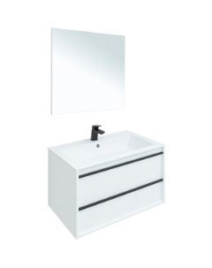 Мебель для ванной Lino 80 белая матовая Aquanet