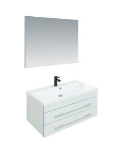 Мебель для ванной Верона 90 белый матовый Aquanet