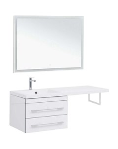 Мебель для ванной Верона 120 58 левая белая Aquanet