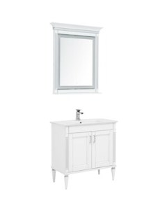Мебель для ванной Селена 70 белая серебро Aquanet