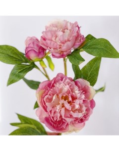 Искусственный цветок Пион 66 см розовый Mayblummy