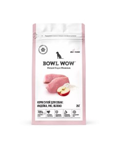 Adult Medium Cухой корм для собак средних пород с индейкой рисом и яблоком 2 кг Bowl wow