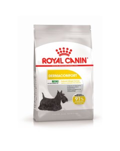 Mini Dermacomfort сухой корм для собак маленьких пород склонных к кожным раздражениям и зуду 1кг Royal canin