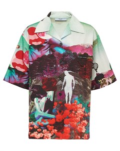 Prada рубашка с принтом 42 разноцветный Prada