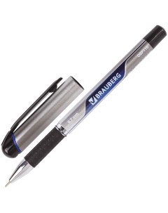 Ручка шариковая Signature синий пластик колпачок 142688 Brauberg