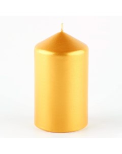 Свеча столбик 5 5 х 10 5 см х 5 5 золотистая Зимнее волшебство