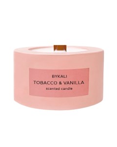 Свеча ароматическая Табак и ваниль с деревянным фитилем в камне 50 0 Bykali