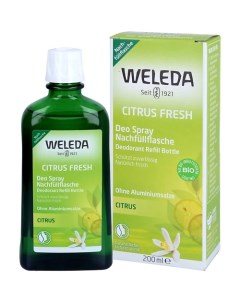 Натуральный цитрусовый дезодорант спрей Citrus Fresh DeoSpray 200 0 Weleda
