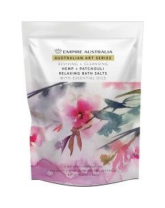 Соль для ванны с маслами пачули и семян конопли Australian Art Series 1000g Empire australia
