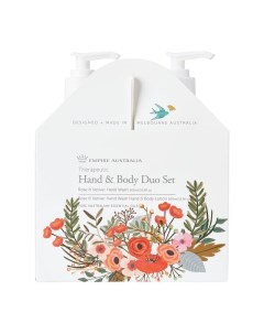 Жидкое мыло для рук и лосьон для тела с маслами розы и ветивера Therapeutic 2x500ml Empire australia