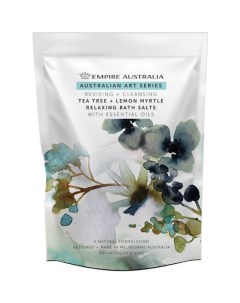 Соль для ванны с маслами чайного дерева и лимонного мирта Australian Art Series 1000g Empire australia