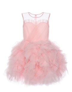 Платье с пышной юбкой и прозрачным верхом розовое Sasha kim