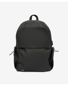 Рюкзак мягкой формы с USB разъемом черный Gulliver
