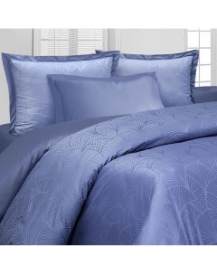 Комплект постельного белья Royal Евро голубой Мона лиза