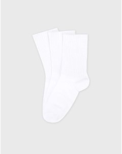 Белые базовые носки 3 пары Gloria jeans