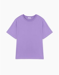Фиолетовая базовая футболка oversize Gloria jeans