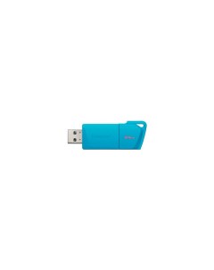 USB Flash Drive 64Gb DataTraveler Exodia M Neon Aqua Blue KC U2L64 7LB Kingston