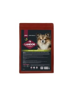 Полнорационный сухой корм для взрослых собак мелких пород Индейка и ягненок 1 кг Landor