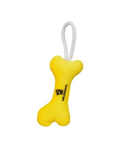 Игрушка для собак косточка с канатом 31 х 9 х 4 см Желтый Mr.kranch
