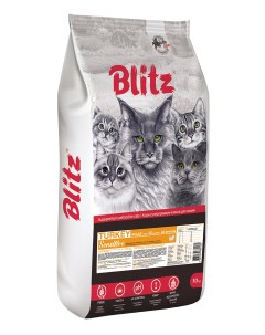 Sensitive Adult сухой корм для взрослых кошек Индейка 10 кг Blitz