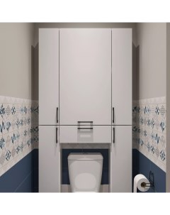 Шкаф Суздаль 87 для туалета верхний Diwo