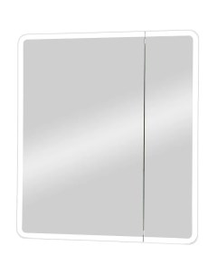 Зеркало шкаф Emotion 70х80 с подсветкой белый Continent