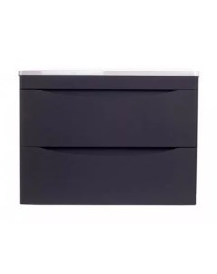 Тумба под раковину без столешницы Бергамо Мини 70 Люкс Plus подвесная, антискрейтч черная Style line