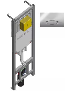 Система инсталляции для унитазов E21822 CP с кнопкой хром Jacob delafon