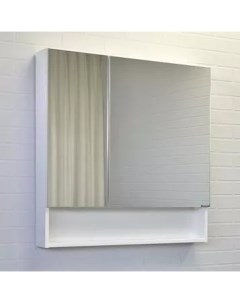 Зеркало шкаф Никосия 80 белый глянец Comforty