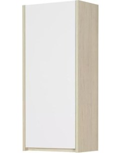 Шкаф подвесной Сканди 35 белый светлое дерево Aquaton