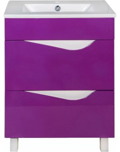 Тумба для комплекта Эйфория 60 фиолетовая для раковины Квадро Bellezza