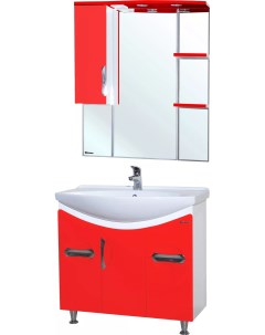 Мебель для ванной Лагуна 85 красная Bellezza