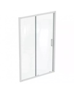 Душевая дверь Connect 2 140 профиль белый стекло прозрачное Ideal standard